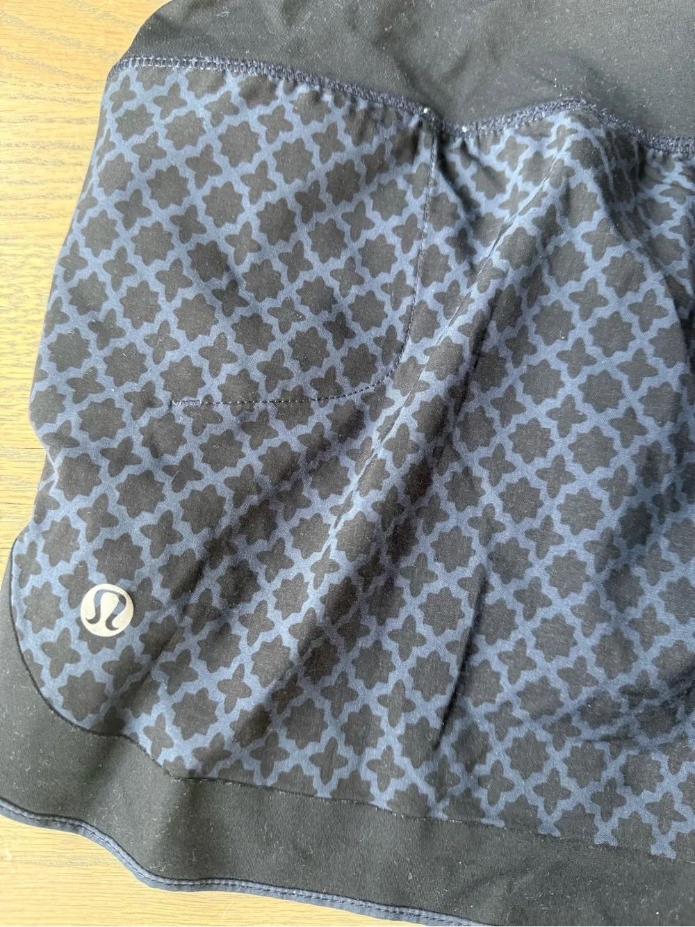 Lululemon Ready To Roll Short in the Flipped Soul Geo Black Inkwell Size 8